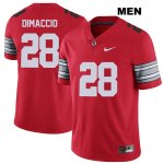 Men's NCAA Ohio State Buckeyes Dominic DiMaccio #28 College Stitched 2018 Spring Game Authentic Nike Red Football Jersey PY20N26RP